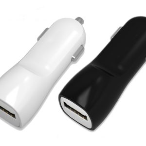 Automobilinis įkroviklis Tellos su USB jungtimi (dual) (1A+2A) baltas