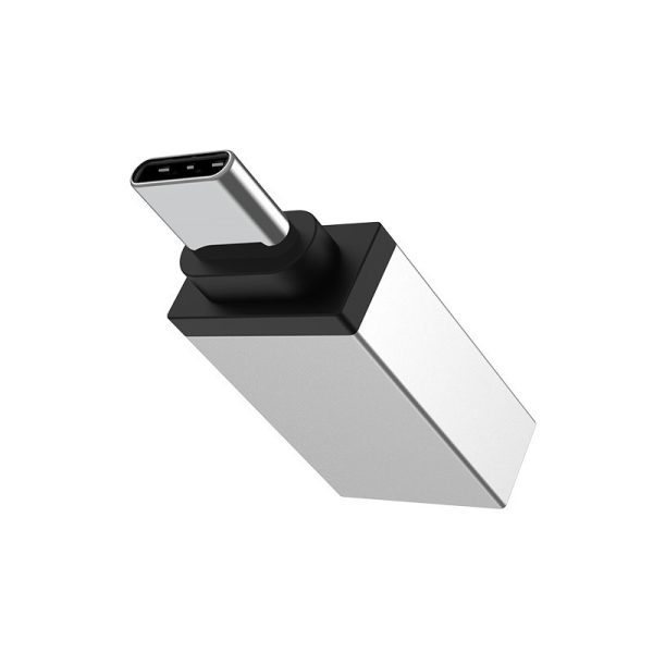Adapteris Borofone BV3 Type-C OTG pilkas - Image 2