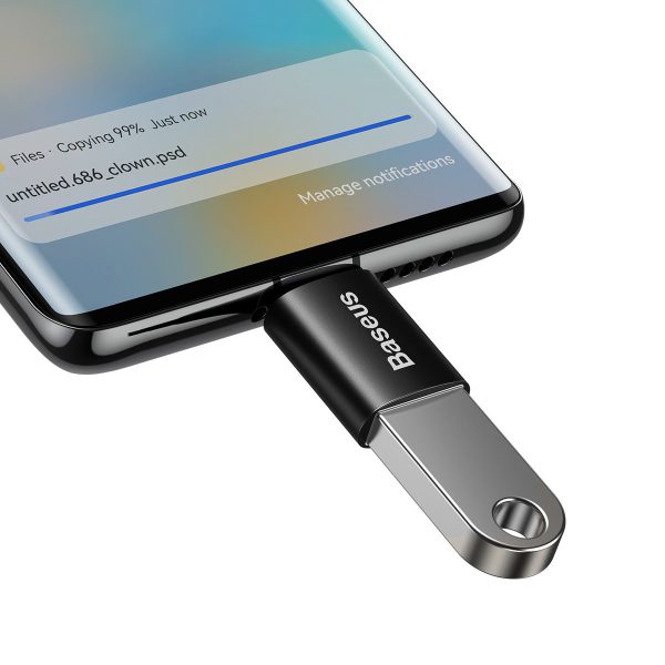 Adapteris Baseus Ingenuity Series Type-C to USB-A3.1 OTG juodas ZJJQ000001 - Image 3