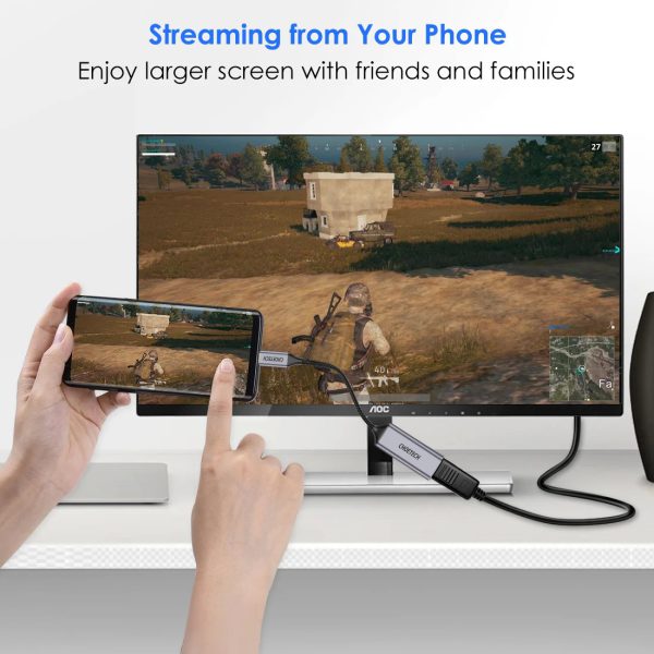 Adapteris Choetech HUB-H10 4K 60Hz USB-C to HDMI pilkas - Image 5