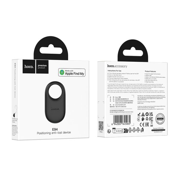 Daiktų ieškiklis Hoco E94 Anti-Lost Device juodas - Image 3