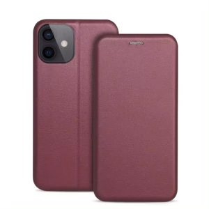 Dėklas Book Elegance Xiaomi Redmi Note 8 Pro tamsiai raudonas