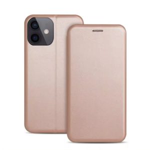 Dėklas Book Elegance Samsung A405 A40 rožinis-auksinis