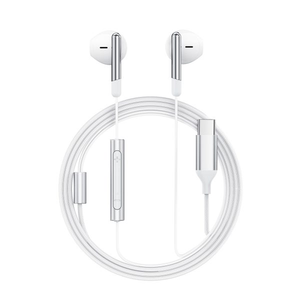 Ausinės Acefast L3 USB-C baltos